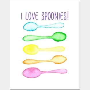 I Love Spoonies! Posters and Art